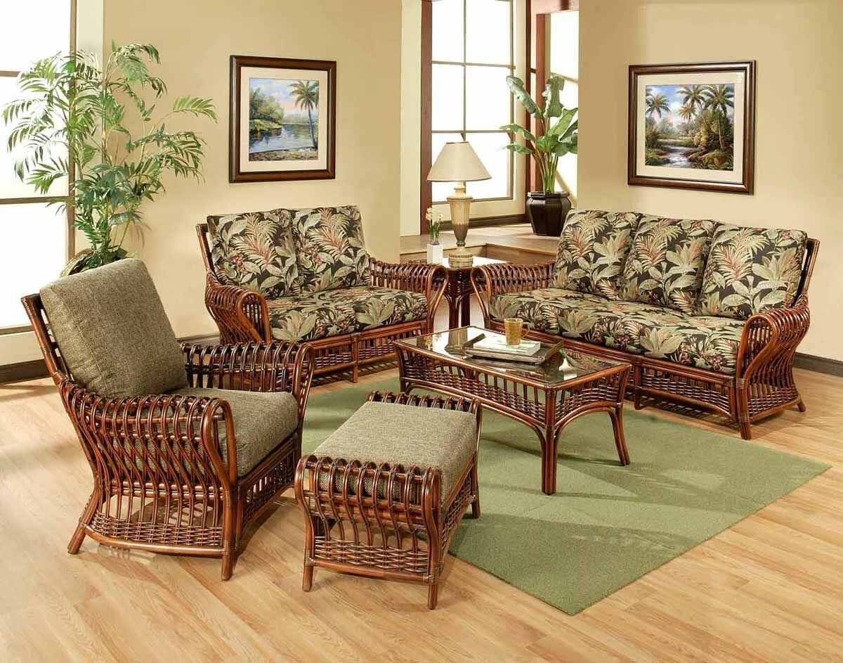 Плетеная мебель интерьер Pin by M on Enterijeri Wicker living room furniture, Living room sets furniture,