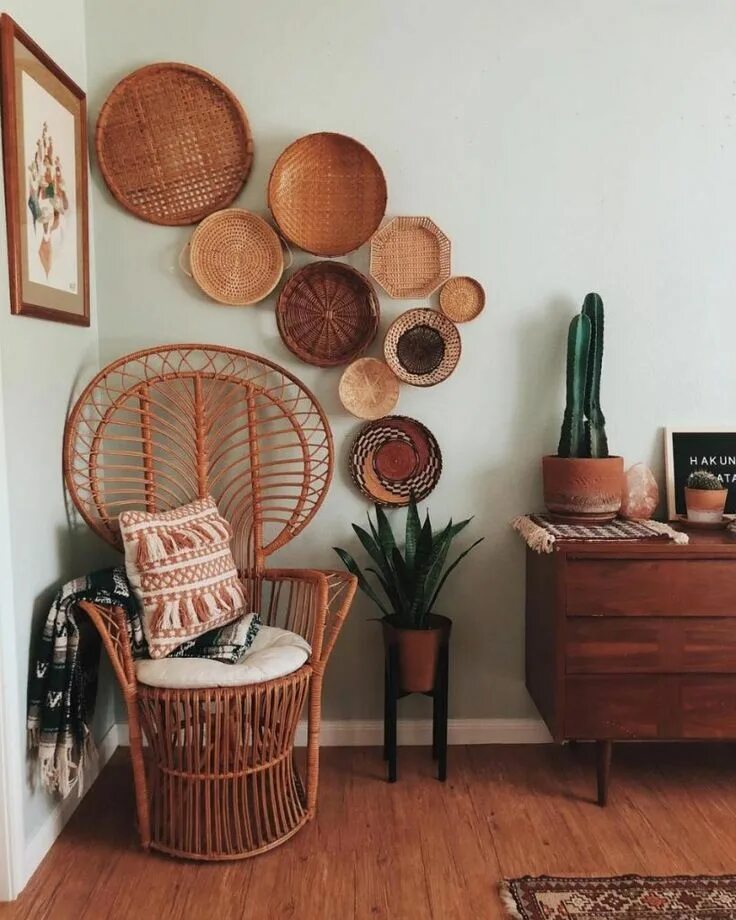 Плетеная стена в интерьере 17 boho interiors that are totally rocking the rattan trend - - #interiors #ratt