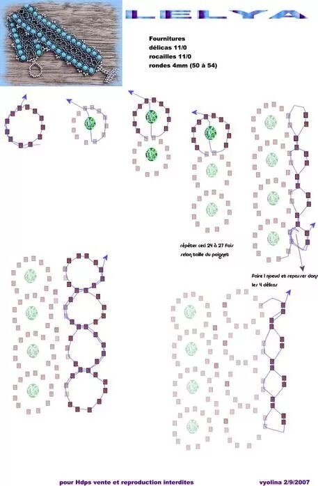 Плетение бисером браслеты схемы для начинающих фото Free pattern schema for bracelet Lelya Beads Magic Beaded jewelry, Beaded jewelr