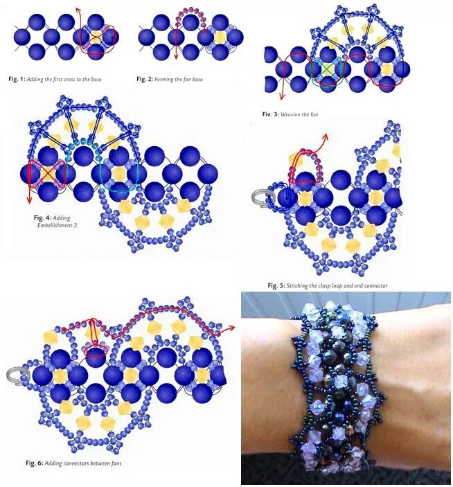 Плетение бисером браслеты схемы фото bracelete azul lindo Beaded jewelry tutorials, Beaded jewelry patterns, Bead jew