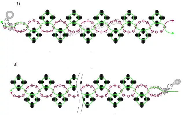 Плетение бисером схемы своими руками Bracelet Tutorial: Free patterns beaded bracelets for beginners Seed bead bracel