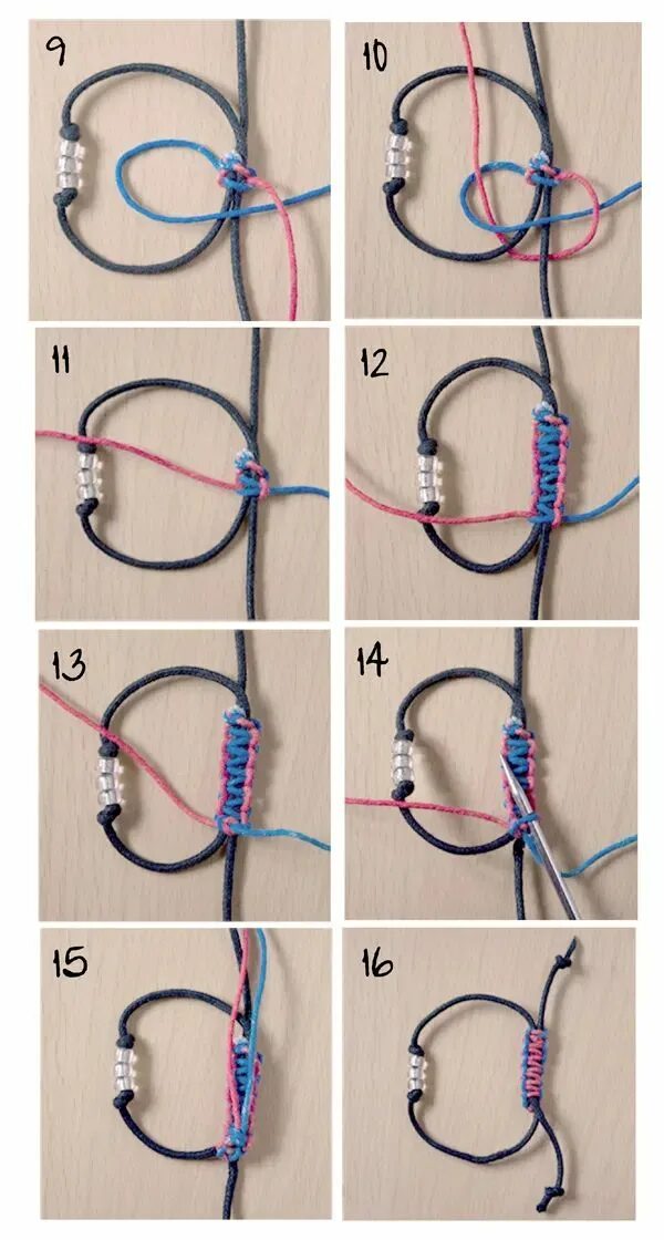 Плетение браслетов для начинающих фото схемы Square Sliding Knot - Sliding knot tutorial, Jewelry knots, Diy bracelets tutori