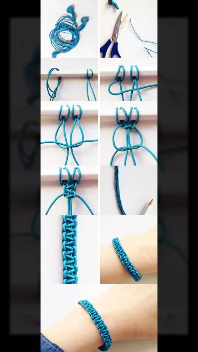 Плетение браслетов для начинающих фото схемы Pin de NADEZDA PAVLOVA en бижу Manualidades, Pulseras trenzadas, Joyas de manual