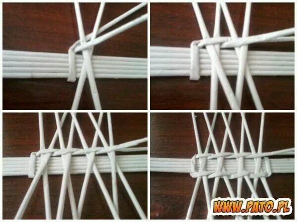 Плетение из бумаги фото Diferentes tipos de bases. - Mãos, cola e papel Корзина для бумаг, Узоры, Плетен
