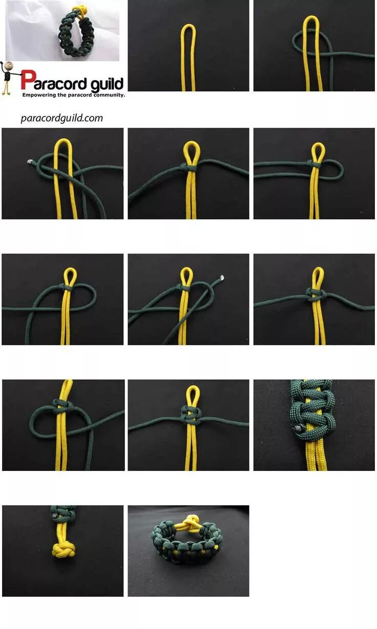 Плетение из паракорда своими руками схемы Cobra paracord bracelet - Paracord guild Paracord bracelet instructions, Paracor