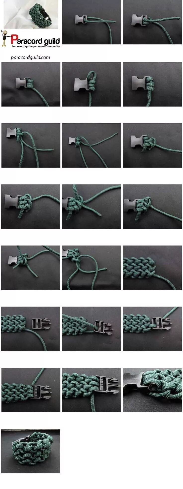 Плетение из паракорда своими руками схемы Conquistador paracord bracelet - Paracord guild Paracord bracelet instructions, 