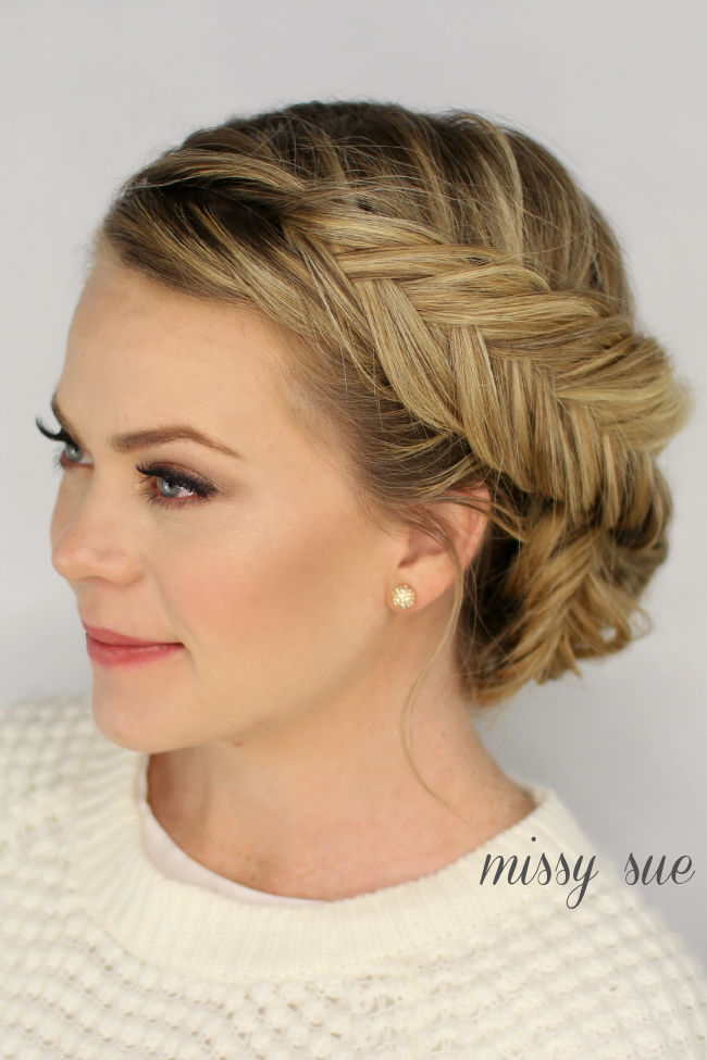 Плетение коротких волос фото Double Dutch Fishtail Braid Updo Gorgeous hair, Bridesmaid hair, Hair beauty