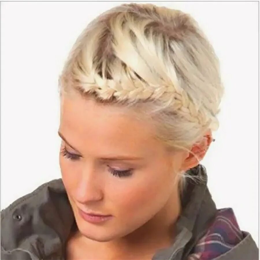 Плетение кос на короткие волосы фото Cute Side Braids Short Hair #bestbraidedhairstyles Braids for short hair, Cool b