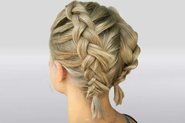 Плетение кос на короткие волосы фото Плетение косичек-колосков SHTURVAL-U-LADY.COM