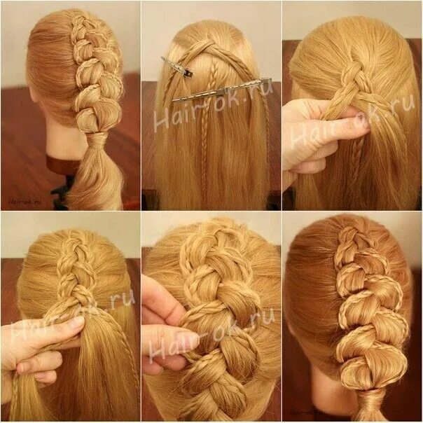 Плетение кос пошаговая инструкция фото Pin su Haar e.d.