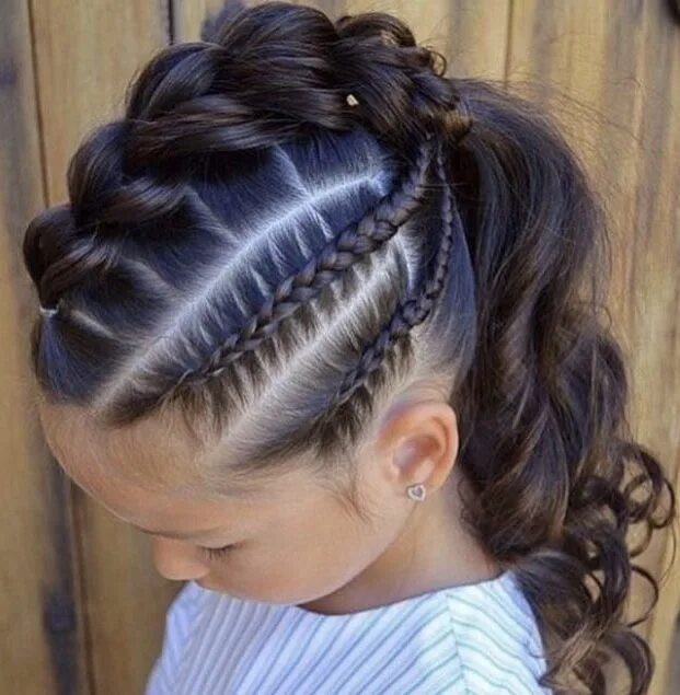 Плетение кос прически для девочки Pin by Melissa on Hair styles Kids braided hairstyles, Hair styles, Childrens ha