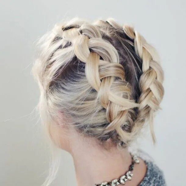 Плетение косичек на короткие волосы фото Hair accessory: blonde hair braid summer beauty hairstyles Short hair tutorial, 