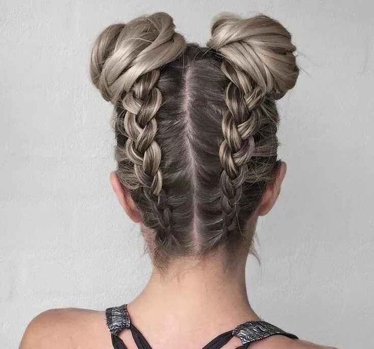 Плетение косичек на средние волосы фото Pin on Hair - Hairstyle