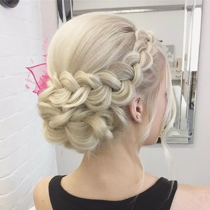 Плетение косы прически на длинные волосы A day at the races for the lovely @hannalouisax #SweetHearts #braids #updo #mode