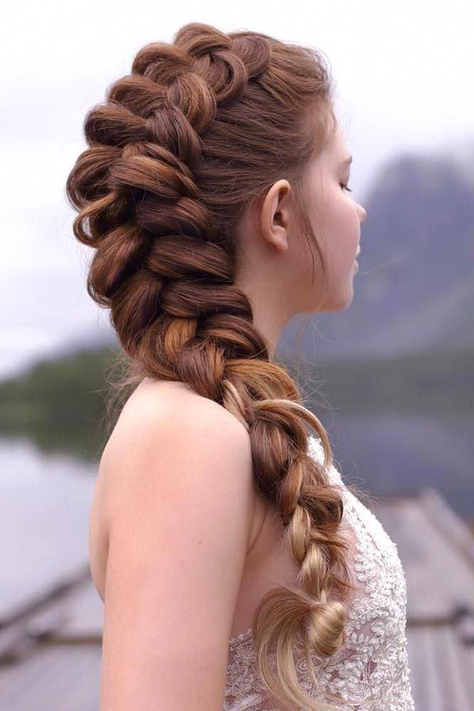 Плетение косы прически на длинные волосы #sideBraided Braided hairstyles, Long hair styles, Side braid hairstyles