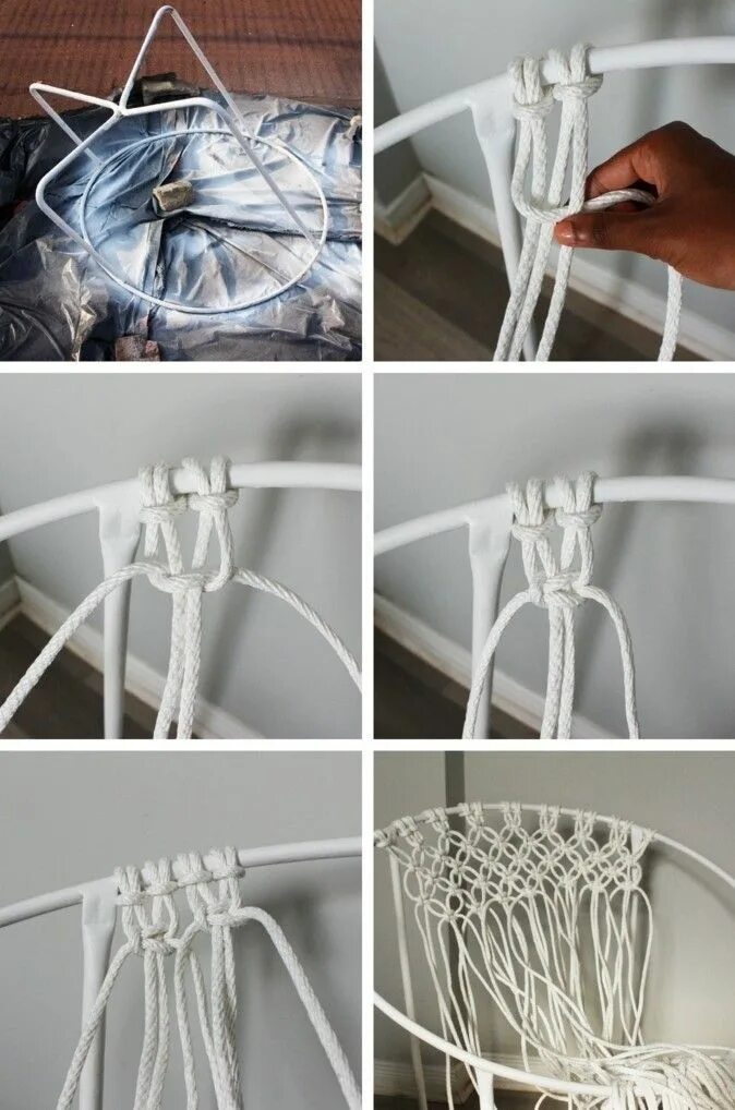 Плетение кресла макраме своими руками схемы ▷ 1001+ projets diy macramé en tutoriels et photos magnifiques Macrame hammock c
