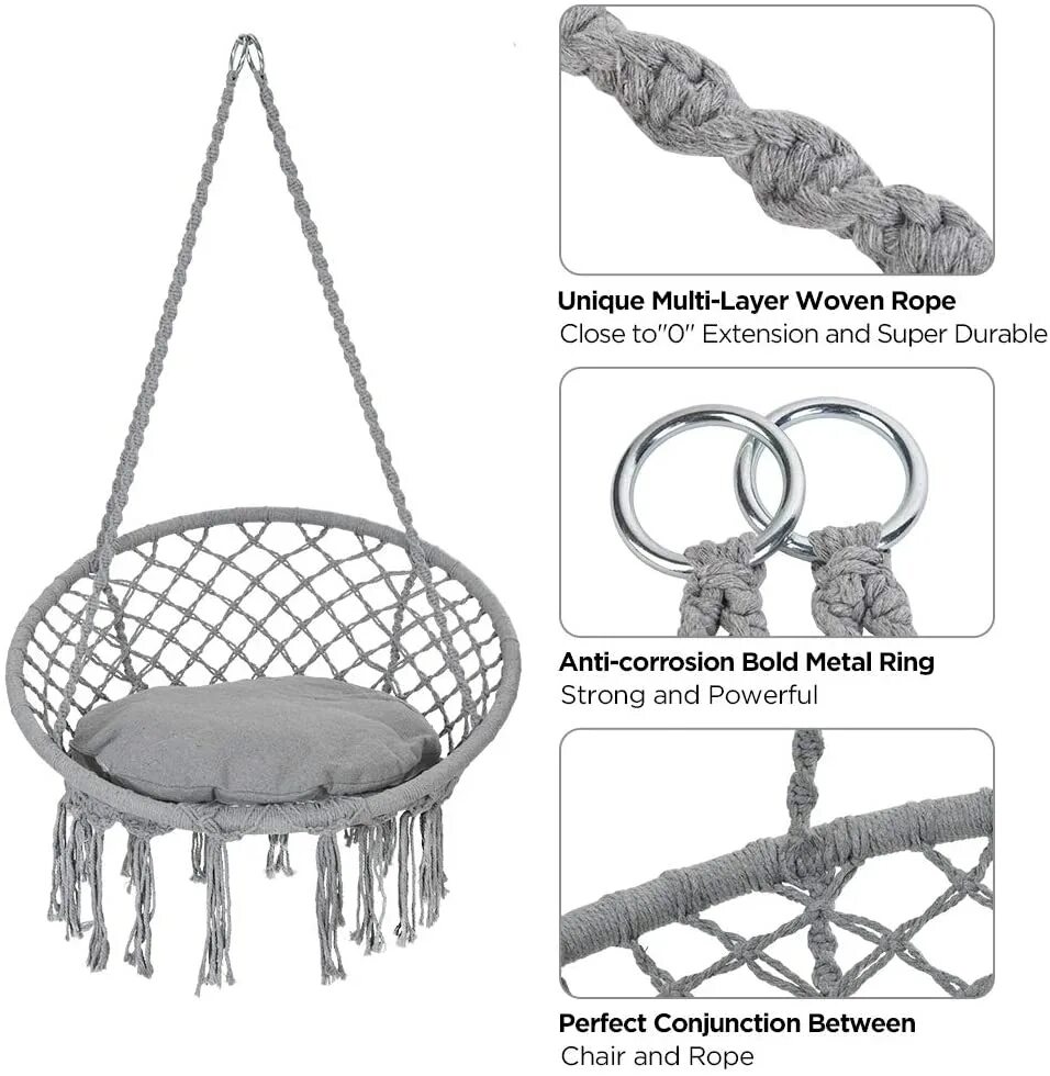 Плетение кресла макраме своими руками схемы Tuin Pod Swing Hangmat Met Kussen/Hardwares Alibaba.com