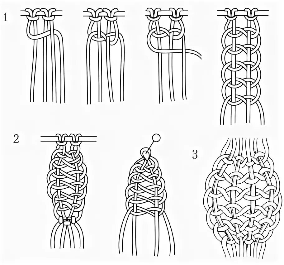 Плетение макраме своими руками схемы Основные узлы макраме Мои хобби Macrame patterns, Macrame design, Macrame