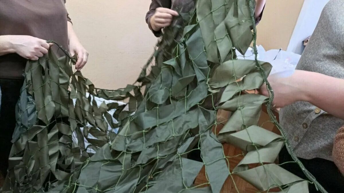 Плетение маскировочной сети схема и описание Студенты-медики в Ижевске начали плести маскировочные сети для СВО udm-info.ru Д