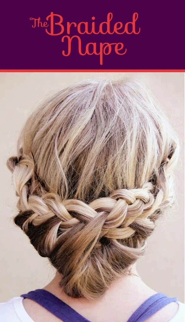 Плетение на средние фото The Braided Nape Long hair styles, Easy hairstyles for medium hair, Hair styles