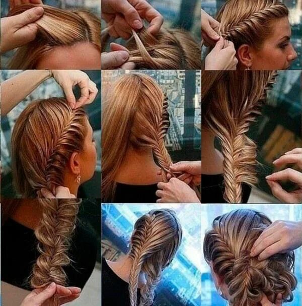 Плетение на средние волосы фото пошагово Yunan Saç Örgüsü ve Örgülü Saç Stilleri Hair styles, Hairdo, Hair