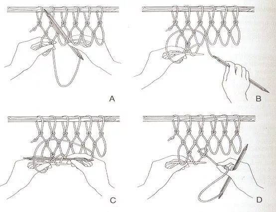 Плетение сети своими руками схема пошаговая инструкция Hair or Fishing - making a net Net making, Knots, Macrame knots