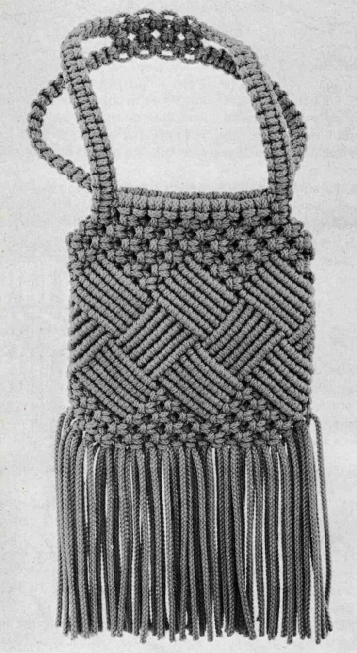 Плетение сумок в стиле макраме This item is unavailable Etsy Shoulder bags pattern, Macrame purse, Bag pattern