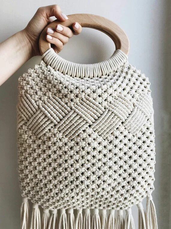 Плетение сумок в стиле макраме Macrame bag Borsa macramè, Macramè, Borse fai da te uncinetto