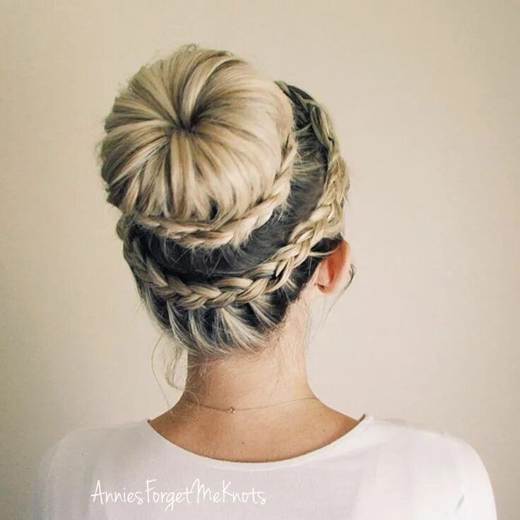Плетение волос прически How To: Lace dutch crown braid + Lace dutch braided bun (ballerina bun) Braided 