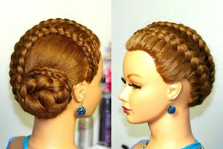 Плетеные прически на длинные волосы Braided Updo Hairstyles for Long and Medium Hair