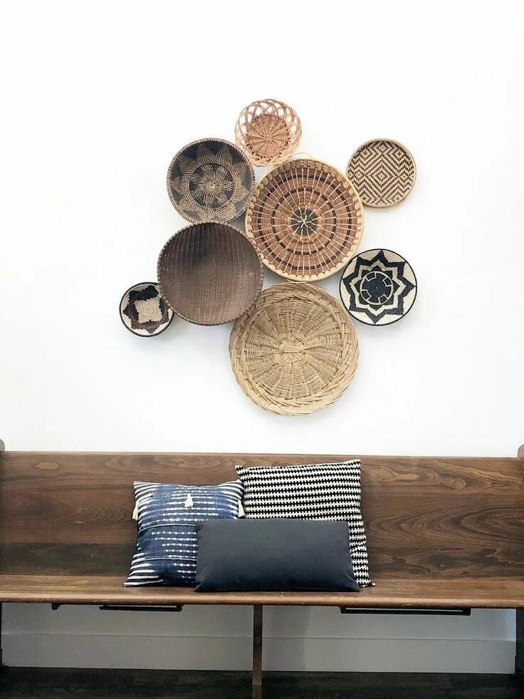 Плетеный декор на стену DIY Basket Wall Baskets on wall, Diy basket wall, Basket wall decor