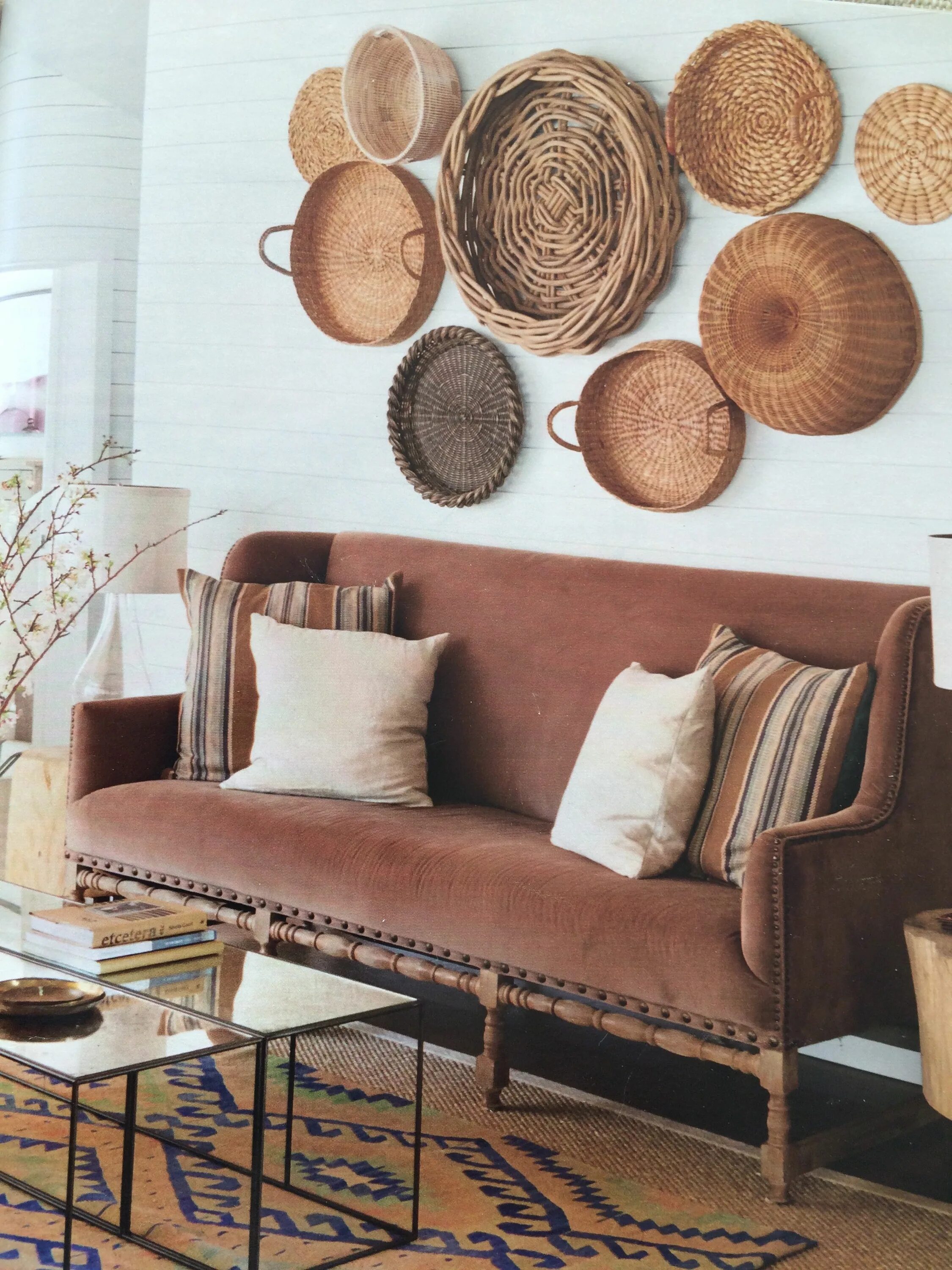 Плетеный декор на стену Wall decor for TV area Home decor, Interior design, Decor