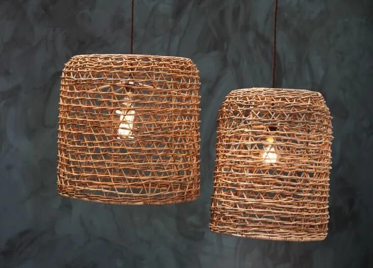 Плетеный светильник своими руками Beru Rattan Lampshade - Cylinder Wicker lamp shade, Handmade lampshades, Nkuku
