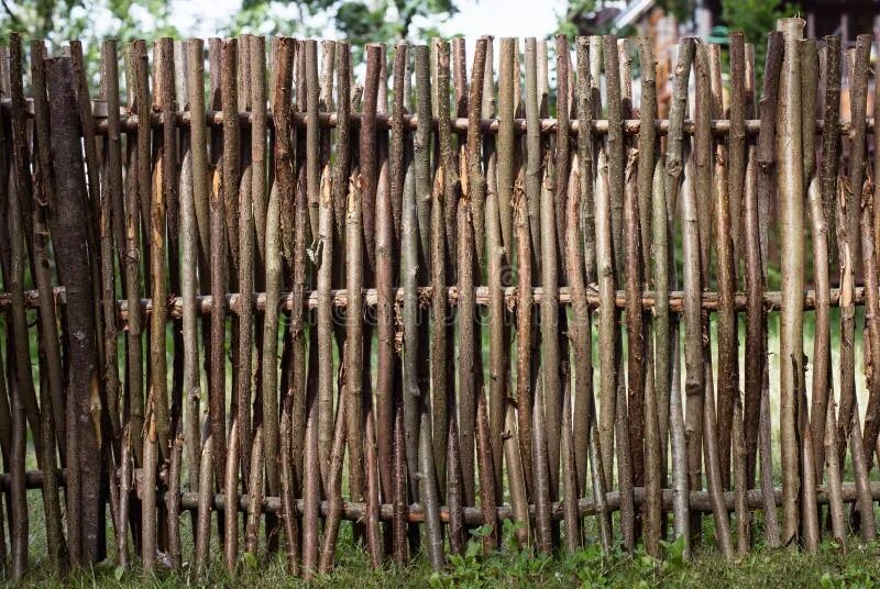 Плетеный забор из веток фото Woven of Thin Rods in the Village Stock Image - Image of village, background: 58