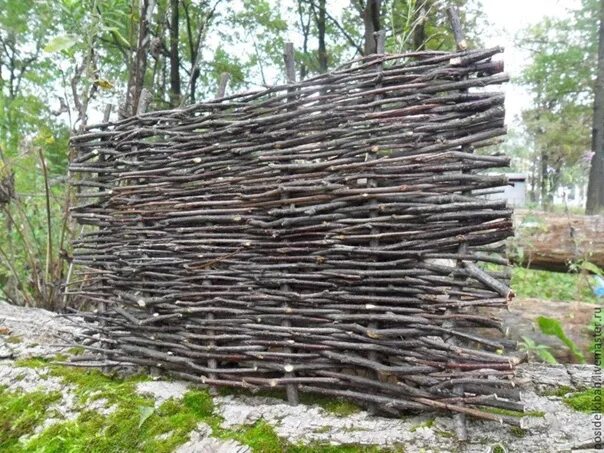 Плетеный забор из веток фото I'm looking for craftsmen to make fences from branches. Snt union, career Zamost