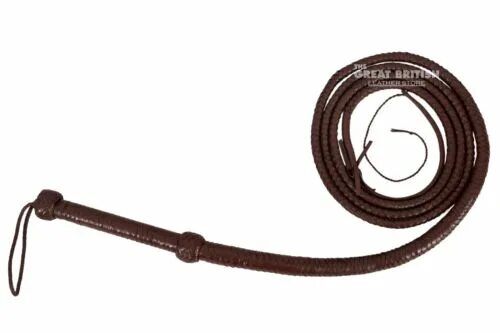 Плетка для лошадей фото INDIANA JONES BULL WHIP HUNTER BROWN 100 % REAL LEATHER 10 FOOT LONG Bull Whip e