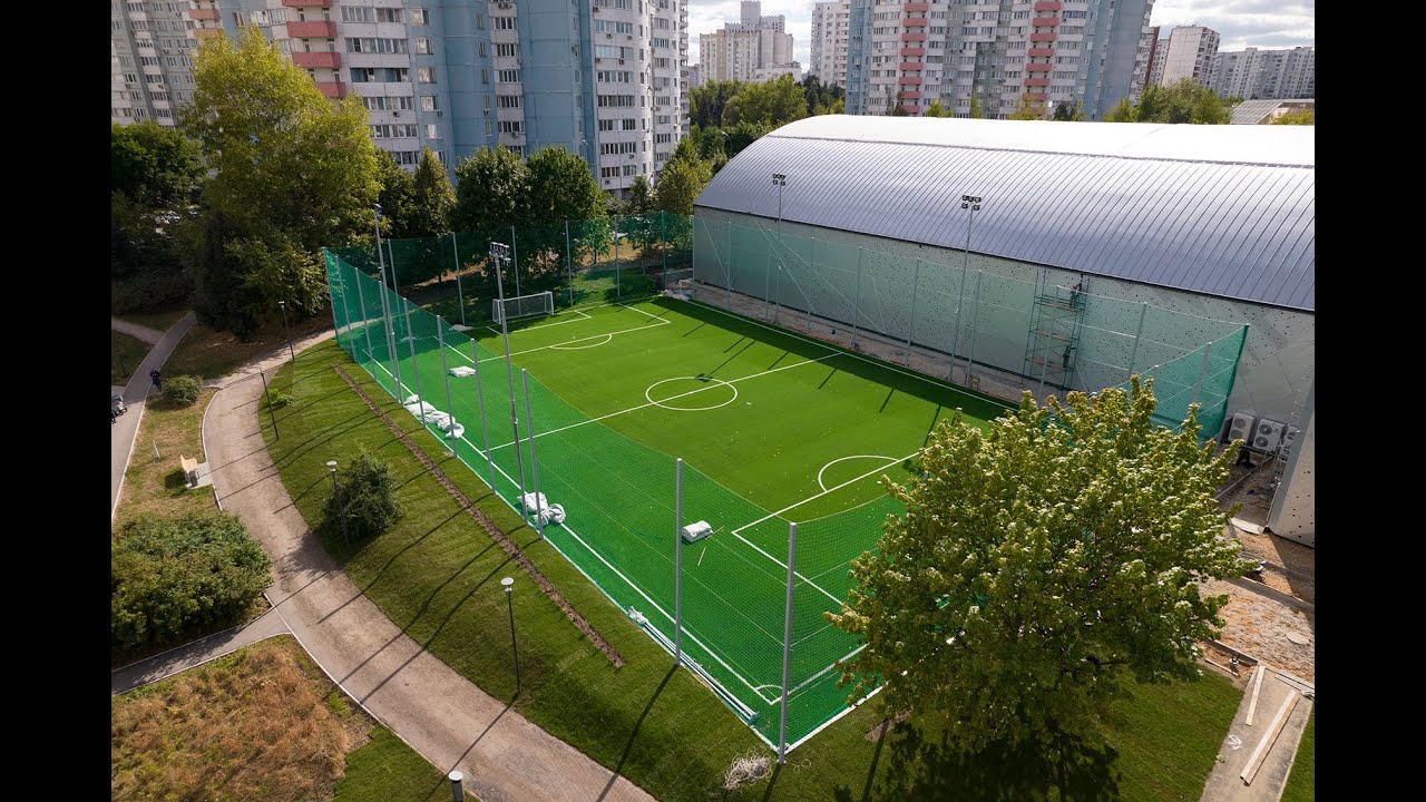 Плейпарк ул академика анохина вл2 москва фото Футбольное поле из Французского газона Eurofield TT 375. Москва, ул. Академика А