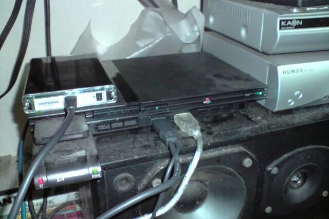 Плейстейшен 2 подключение Playstation 2 With External Hard Drive 500gb And 250gb For Sale - Video Games An