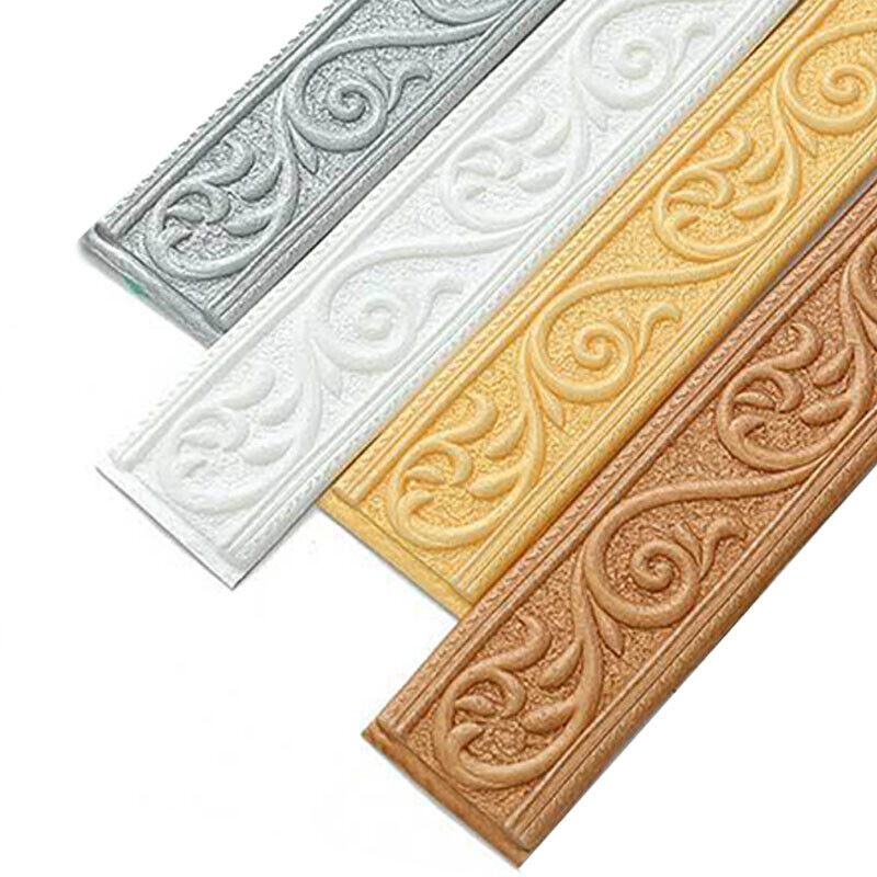 Плинтус на стену декор самоклеющийся Wall Self-Adhesive 3D Sticker Skirting Wallpaper Border Home Decor Waterproof ) 