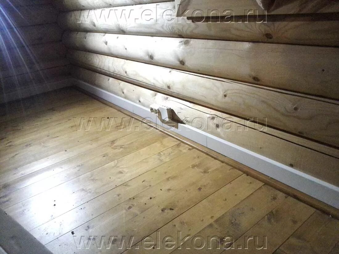 Плинтус напольный в деревянном доме фото Внутренняя проводка в доме - Подключение дома к сети по ТУ