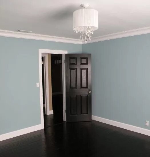 Плинтус под цвет стен в интерьере My style: dark floors, dark doors, white trim. (With images) Black interior door