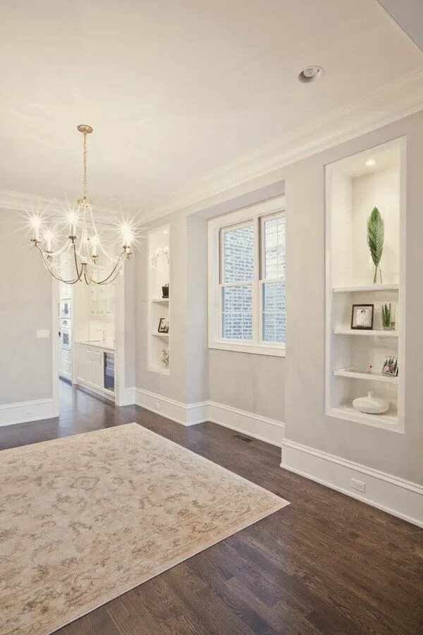 Плинтус под цвет стен в интерьере Living Space - Chicago - by PLD Homes Houzz Home builders, House design, Home