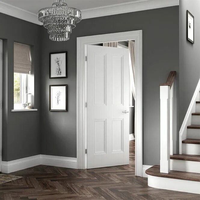 Плинтуса и двери фото Internal White Doors Primed, Pre-finished & Unfinished Doors Internal doors, Whi