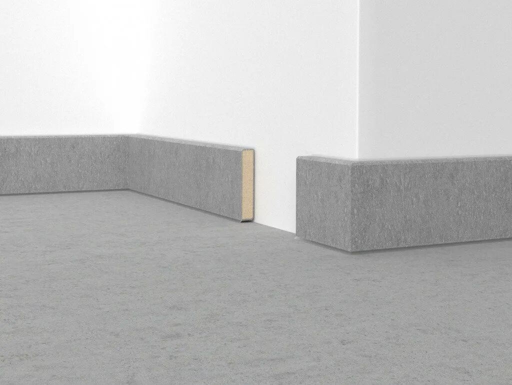Плинтуса светло серые фото Плинтус Dollken коллекция Cubu 60 Stone & Style купить в интернет-магазине