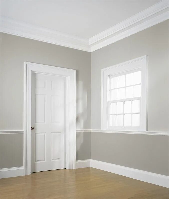 Плинтуса в интерьере в современном стиле Classical Colonial Moldings, 18th century style WindsorONE Wainscoting styles, H