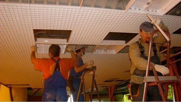 Плит растровых потолков фото Монтаж потолка Армстронг: устройство, сборка, крепление своими руками, видео