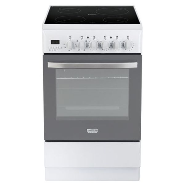 Плита аристон с электродуховкой фото Купить Электрическая плита (50-55 см) Hotpoint-Ariston H5V56(W)RU в каталоге инт