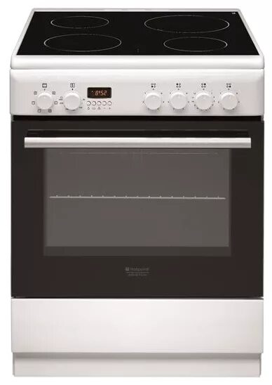 Плита аристон с электродуховкой фото Плита электрическая Hotpoint-Ariston H6V5D60 (W) Варочн. панель - электрическая,