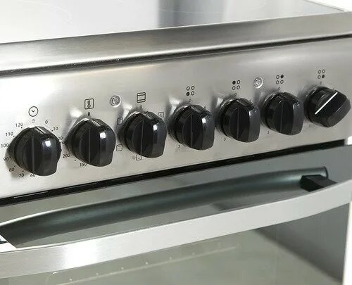 Плита аристон с электродуховкой панель управления фото Плита Hotpoint-Ariston H 5VSH2A - купить по цене от 20400 руб в интернет-магазин