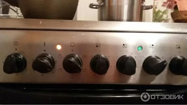 Плита аристон с электродуховкой панель управления фото Отзыв о Электрическая плита Hotpoint Ariston C3V N17 (X) Стильная и надежная пли